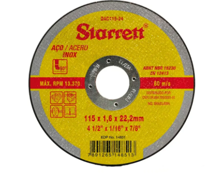 Disco de Corte DAC115-24 - Starrett