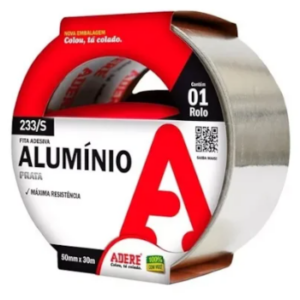 Fita Adesiva De Aluminio 233s 50mm X 30m- Adere