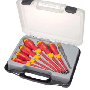 Jogo Chave de Fenda e Phillips Isolada 1000V 7pcs VDE EN60900 NR10 CRV STMT60175-LA - Stanley